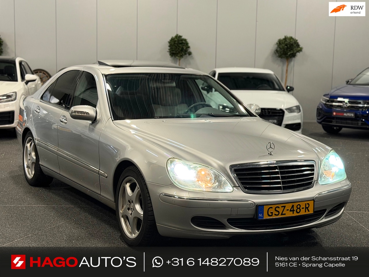 Mercedes-Benz S-klasse - 350 XENON/NAVI/LEDER/SCHUIFDAK/KEYLESS/SOFTCLOSE/LUCHTVERING/STOELVERW+STOELKOELER/PDC - AutoWereld.nl