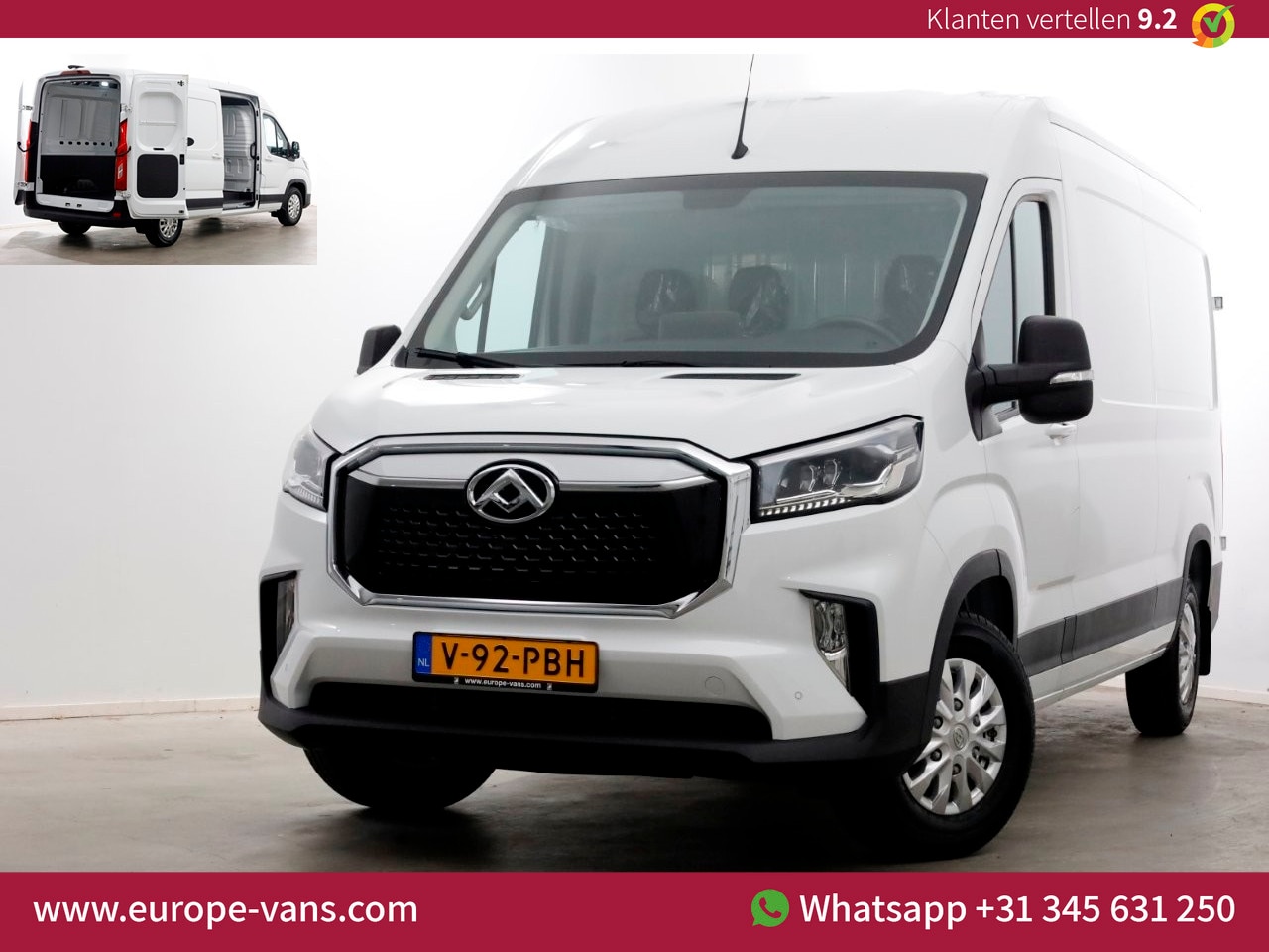 Maxus eDeliver 9 - L3H2 72kWh WLTP Range 280km 100% Elektrisch Airco/Camera NIEUW 02-2024 - AutoWereld.nl