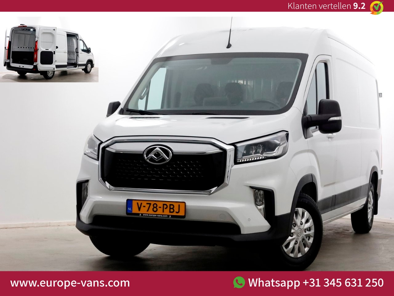 Maxus eDeliver 9 - L3H2 72kWh WLTP Range 280km 100% Elektrisch Airco/Camera NIEUW 02-2024 - AutoWereld.nl