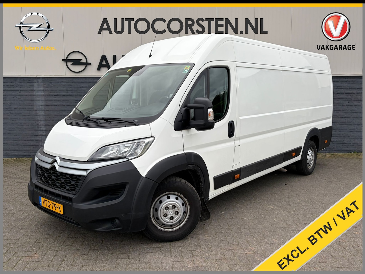 Citroën Jumper - 35 2.2HDi 165PK L3H2 Euro 6 3-Persoons Trekhaak Camera Ecc Pdc Wandbetimmering Houtenvloer - AutoWereld.nl