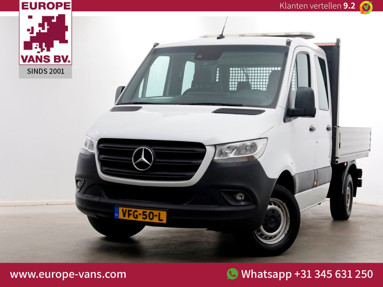 Mercedes-Benz Sprinter - 314 CDI 143pk RWD 7G Automaat L2H1 D.C. Open Laadbak Trekhaak 2800kg 03-2020 - AutoWereld.nl