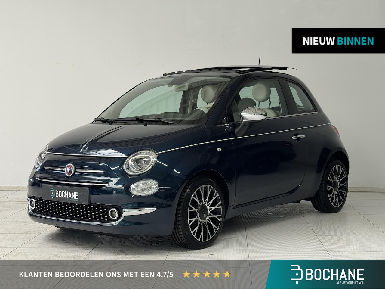 Fiat 500 - 0.9 TwinAir Turbo Collezione | Automaat | Navigatie | Panoramadak | Cruise Control | - AutoWereld.nl