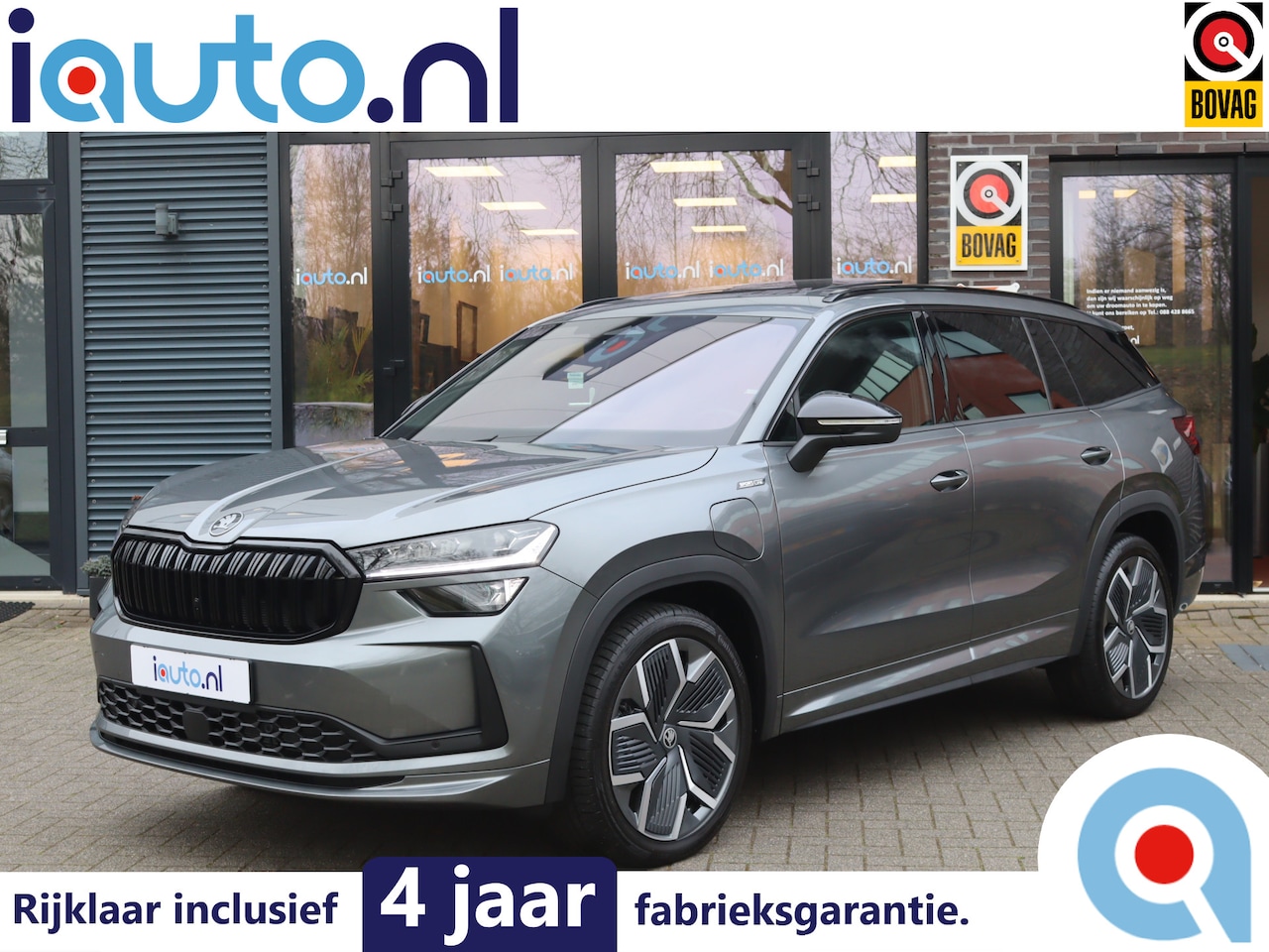 Skoda Kodiaq - iV 1.5 TSI PHEV Sportline Pano/Matrix LED/ACC/Keyless/Camera/20"/Elek. stoel+mem/Trekhaak - AutoWereld.nl