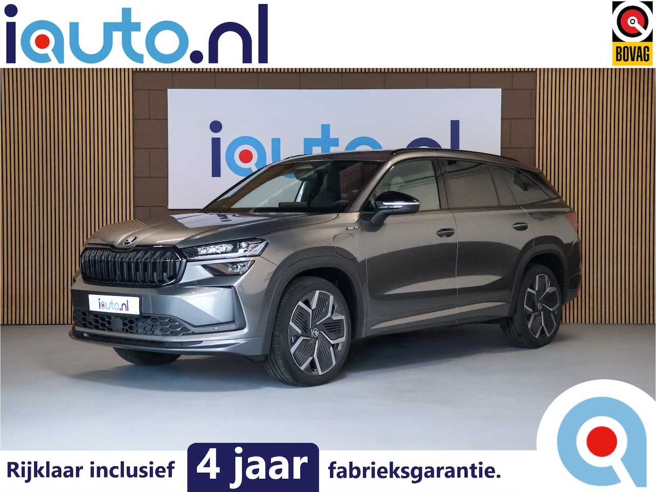 Skoda Kodiaq - iV 1.5 TSI PHEV Sportline Pano/Matrix LED/ACC/Keyless/Camera/20"/Elek. stoel+mem/Trekhaak - AutoWereld.nl