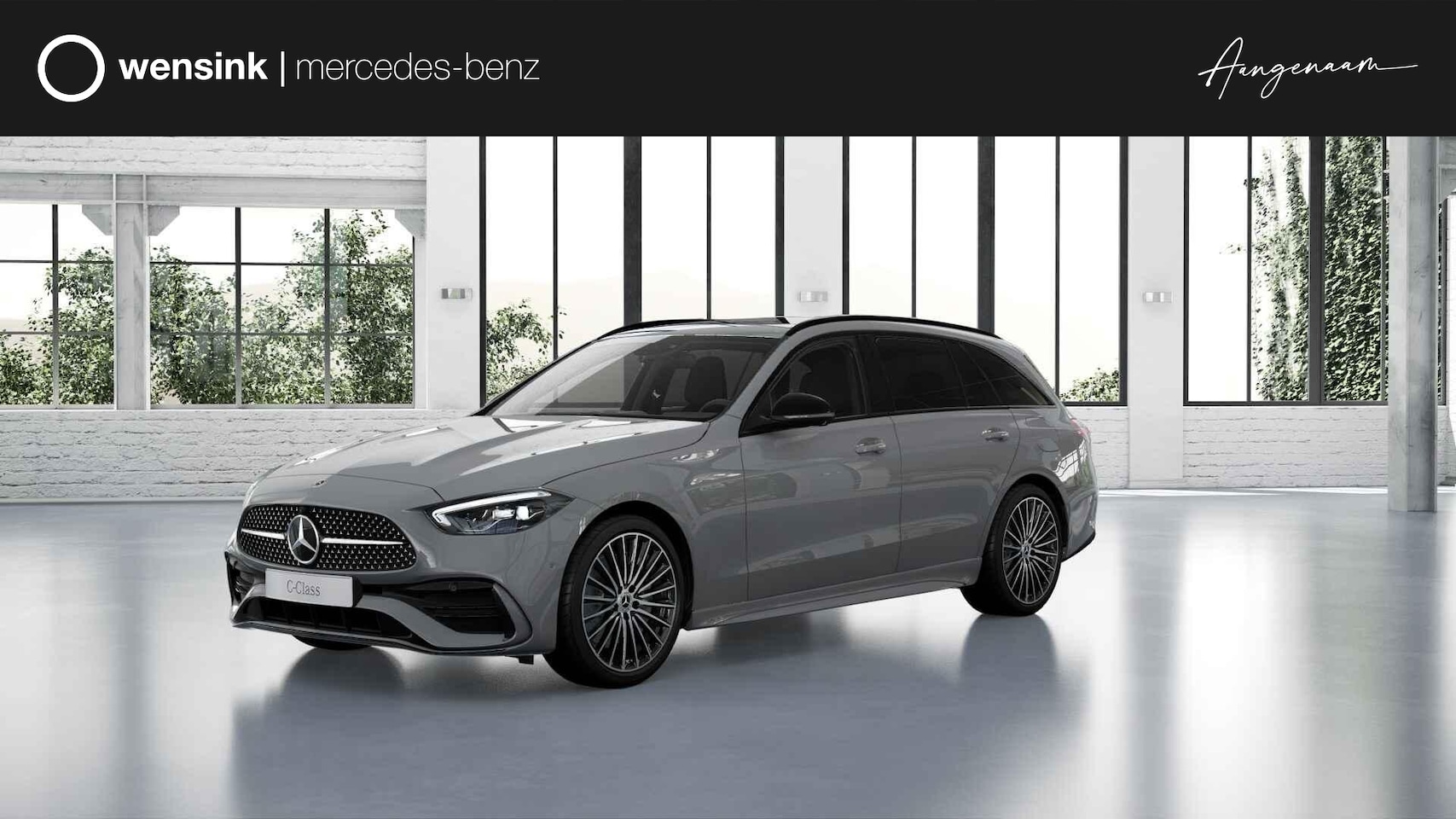 Mercedes-Benz C-klasse Estate - 300e Business Solution AMG | Panoramaschuifdak | Trekhaak | Nightpakket | 19 LM velgen | - AutoWereld.nl