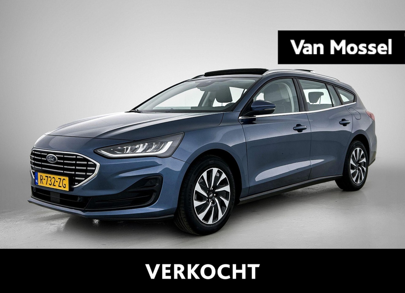 Ford Focus Wagon - 1.0 EcoBoost Hybrid Titanium Panoramadak| Navigatie | Airco | Cruise Control | Apple carpl - AutoWereld.nl