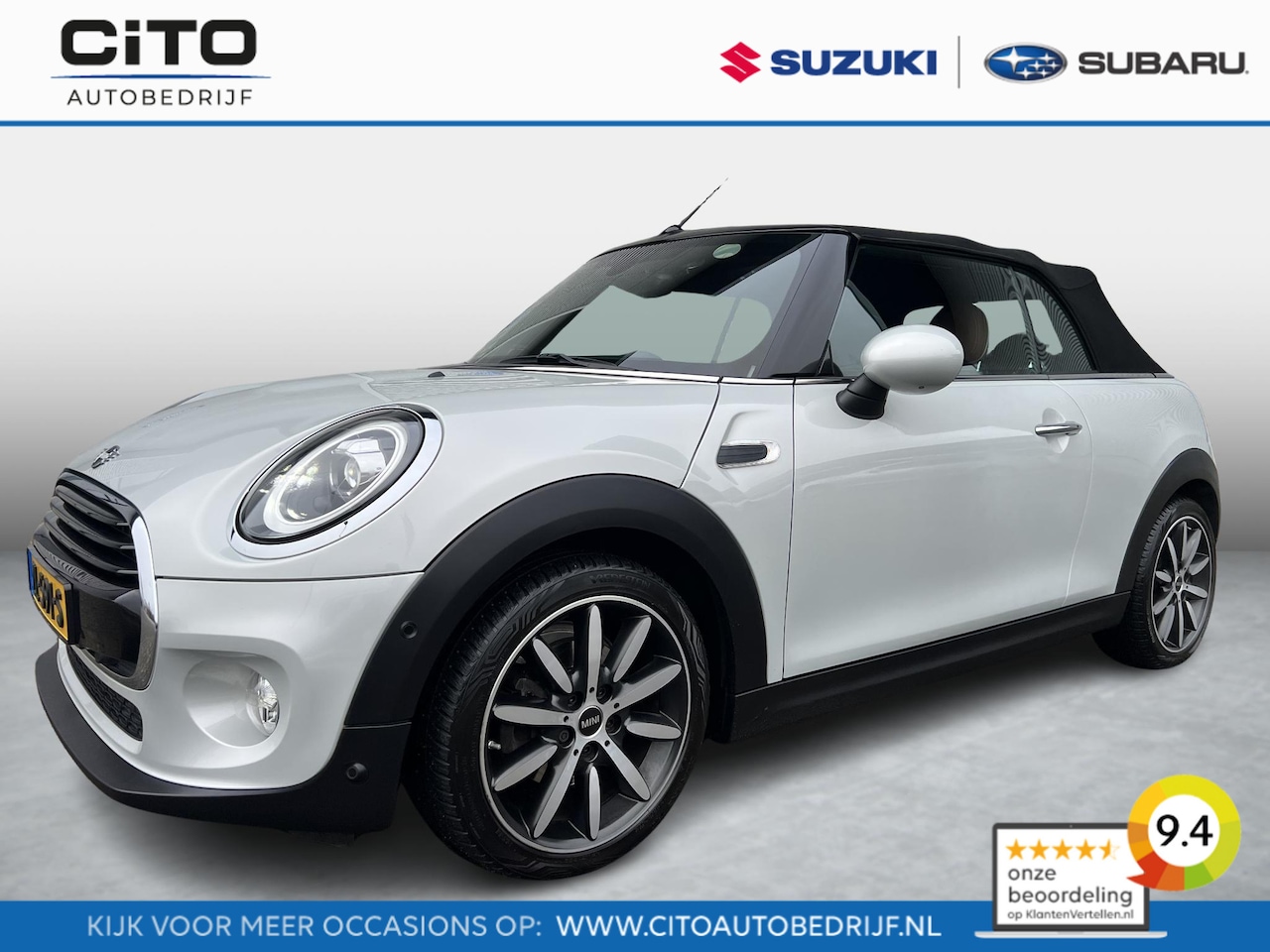 MINI Cabrio - Mini 1.5 Cooper Chili | Apple Carplay & Android Auto | Bruin Lederen Bekleding | Climate C - AutoWereld.nl