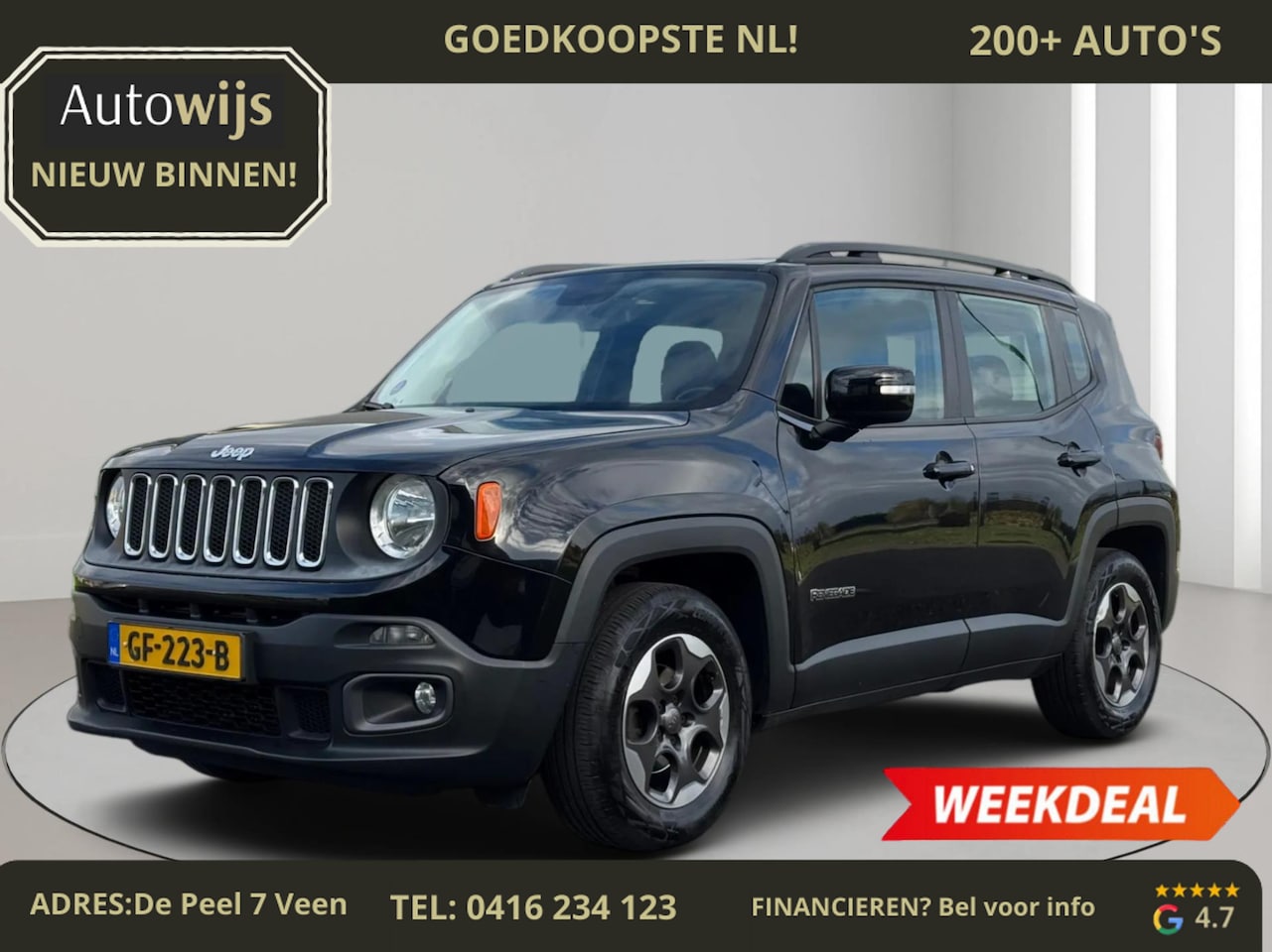 Jeep Renegade - 1.4 MultiAir Longitude|Trekhaak|NL AUTO|LM-VELG|CRUISE - AutoWereld.nl