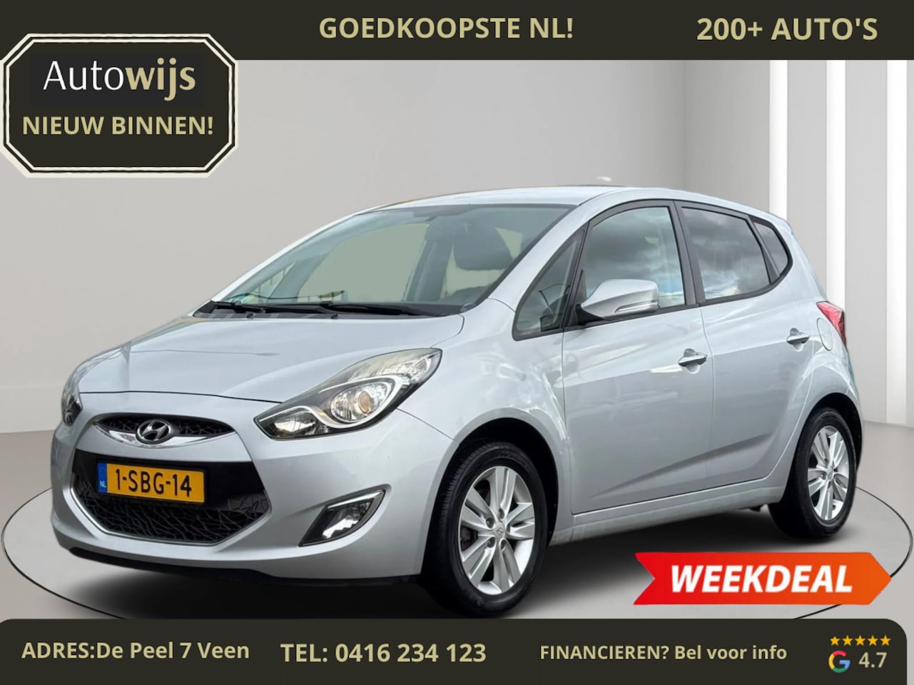 Hyundai ix20 - 1.4 CRDi i-Vision|Trekhaak|Clima|Xenon|Cruise - AutoWereld.nl