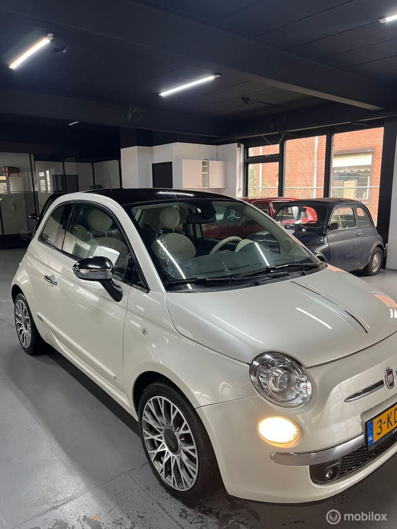 Fiat 500 - TwinAir Lounge Luxe parelmoer wit 1 eigenaar - AutoWereld.nl