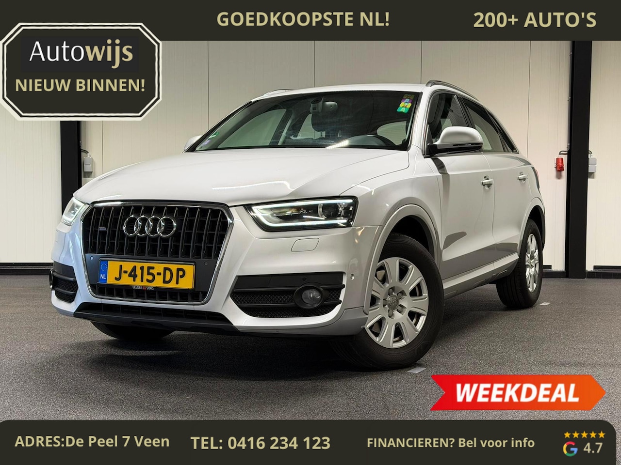 Audi Q3 - 2.0 TFSI quattro Pro Line|AUT|CAMERA|NAVI|LED|GOED ONDERHOUDEN - AutoWereld.nl