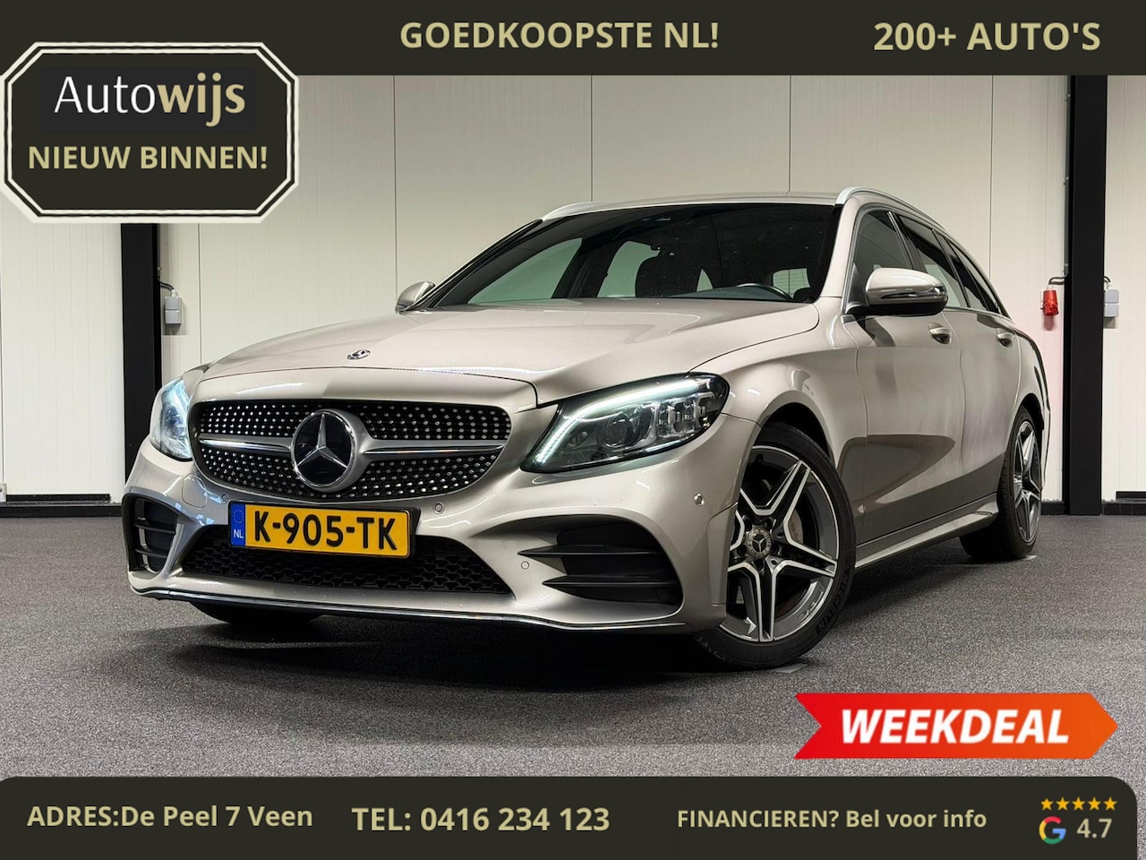 Mercedes-Benz C-klasse Estate - 200 Business Solution AMG|Facelift|Digidash|Led|Camera - AutoWereld.nl