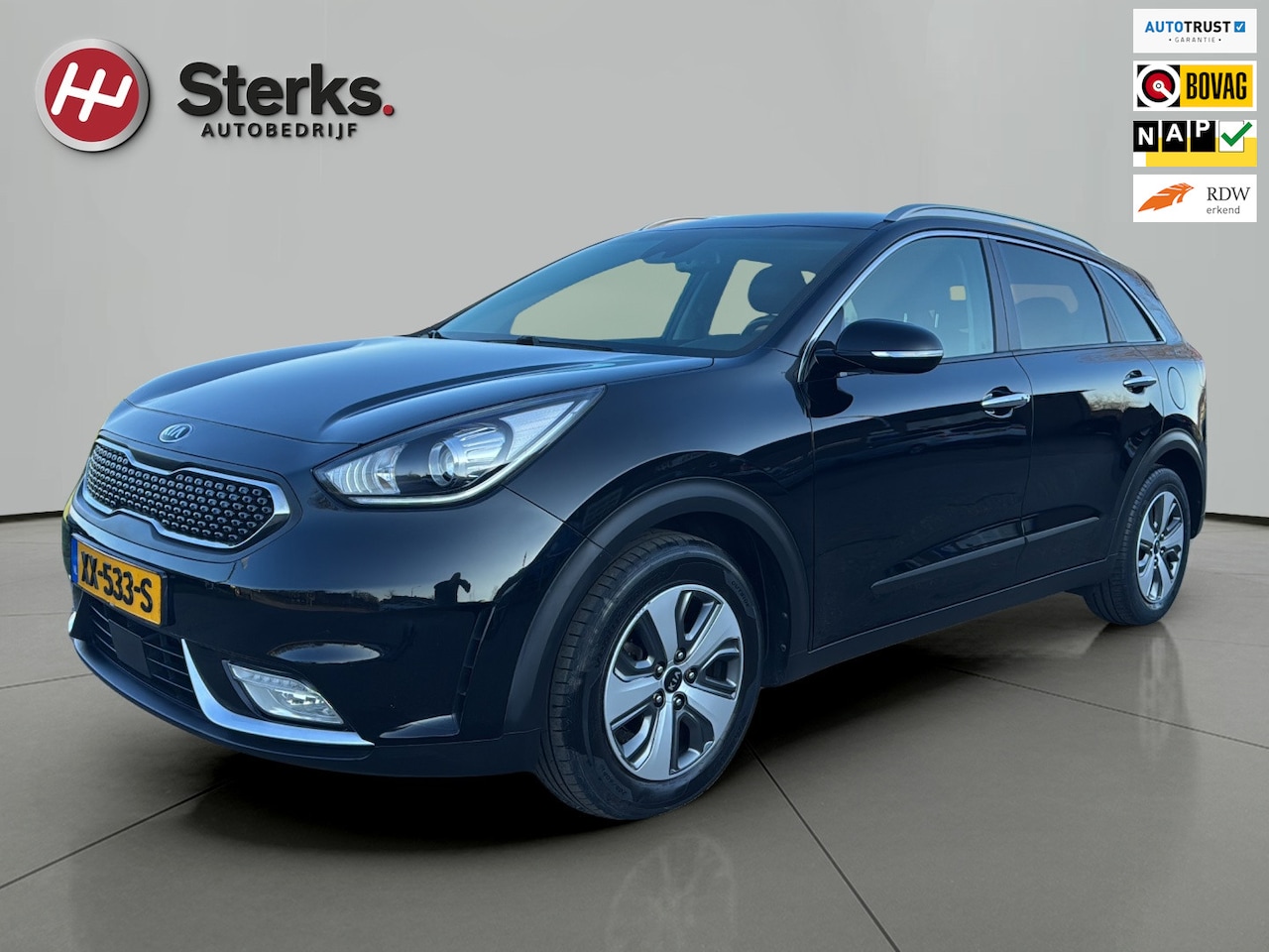 Kia Niro - 1.6 GDi Hybrid DynamicPlusLine LEDEREN BEKLEDING CAMERA - AutoWereld.nl