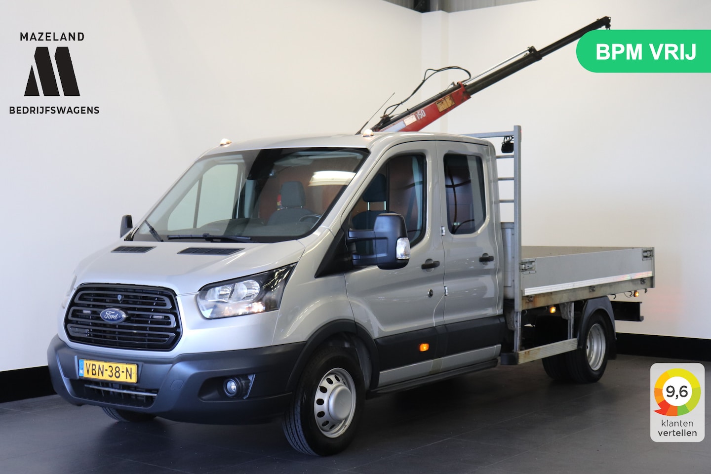 Ford Transit - 2.0 TDCI 170PK Dubbel lucht Openlaadbak L4 EURO 6 - Airco - Navi - Cruise - Kraan -  € 19. - AutoWereld.nl