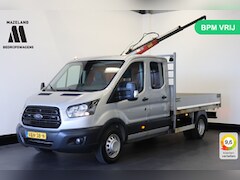 Ford Transit - 2.0 TDCI 170PK Dubbel lucht Openlaadbak L4 EURO 6 - Airco - Navi - Cruise - Kraan - € 19.9