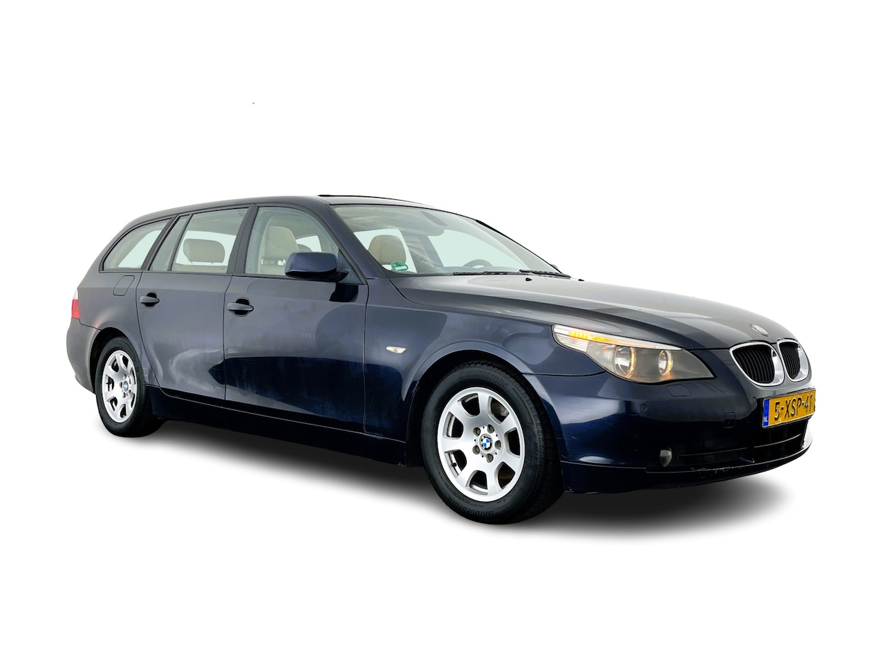 BMW 5-serie Touring - 525d *PANO | LEATHER | NAVI-FULLMAP | HIFI-SOUND | ECC | PDC | CRUISE | 16''ALU* - AutoWereld.nl