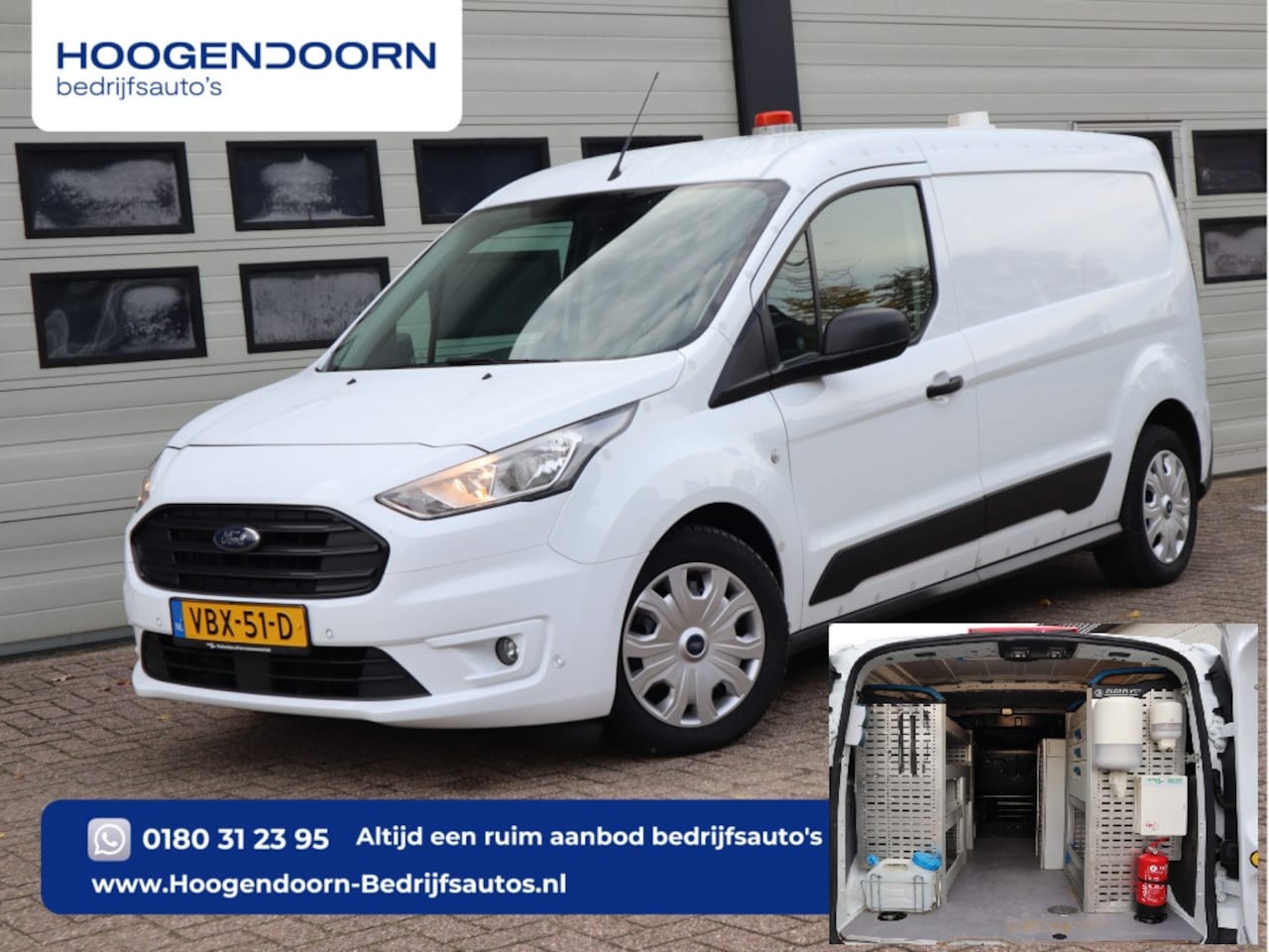 Ford Transit Connect - 1.5 EcoBlue Euro 6 Lang L2 Sortimo BW Inrichting - Omvormer 220V - Trekhaak - AutoWereld.nl