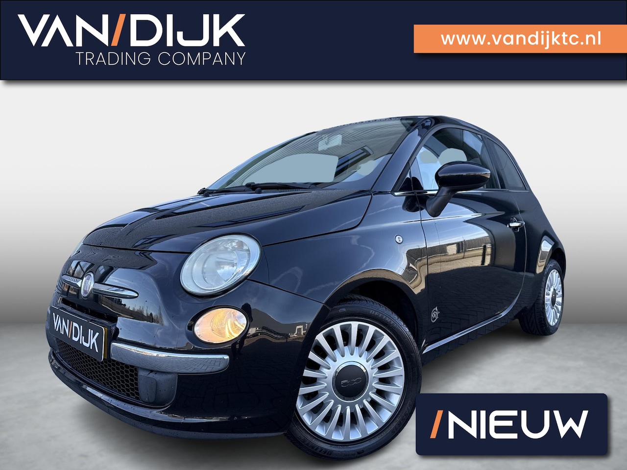 Fiat 500 - 1.2 Lounge ✓Panoramadak ✓Airconditioning ✓Blue & Me telefoon ✓USB ✓Lichtmetaal ✓Goed Onder - AutoWereld.nl