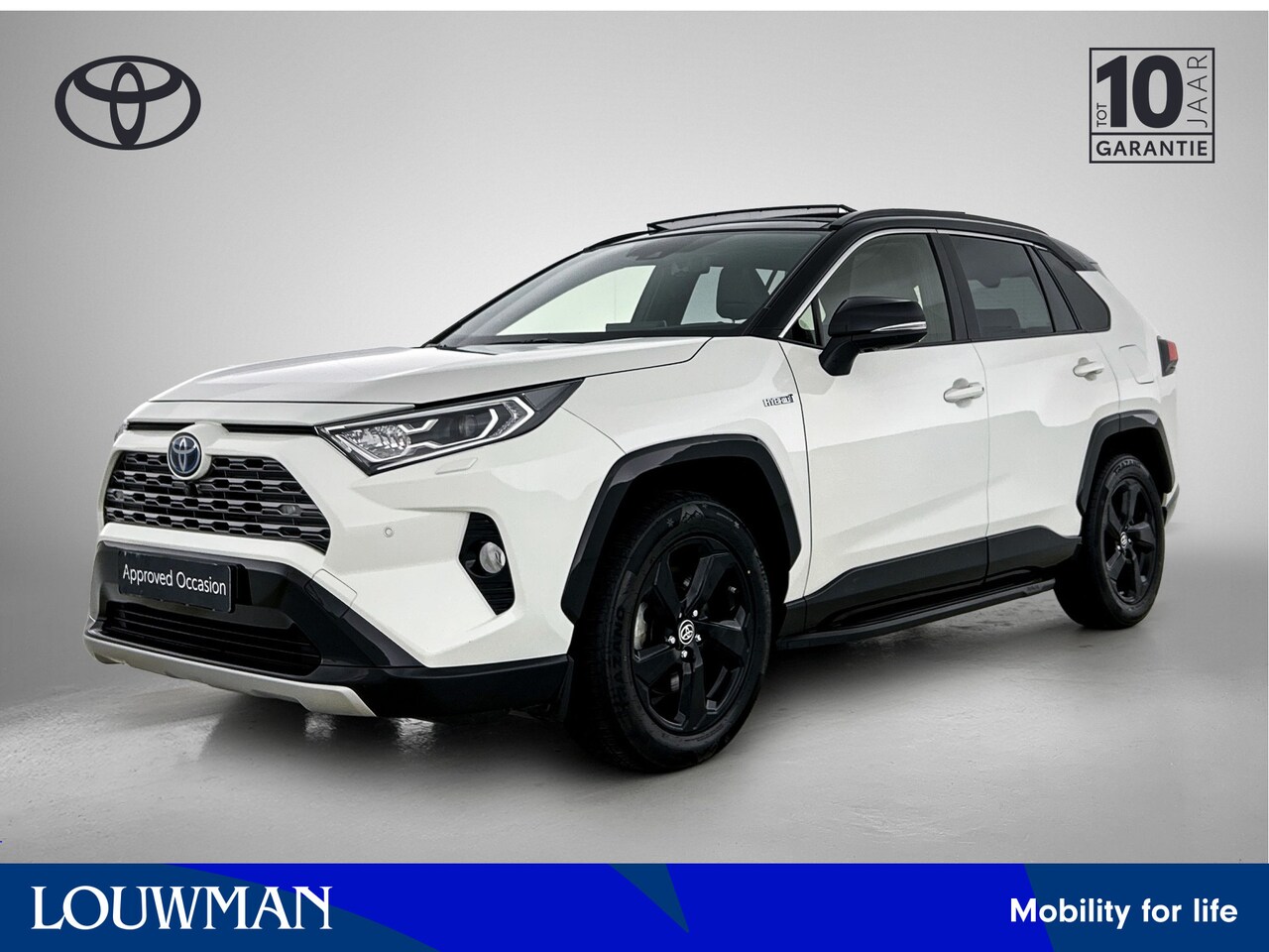 Toyota RAV4 - 2.5 Hybrid Bi-Tone Panoramisch glazen dak | Dealer Onderhouden | Stoel + Stuurverwarming | - AutoWereld.nl