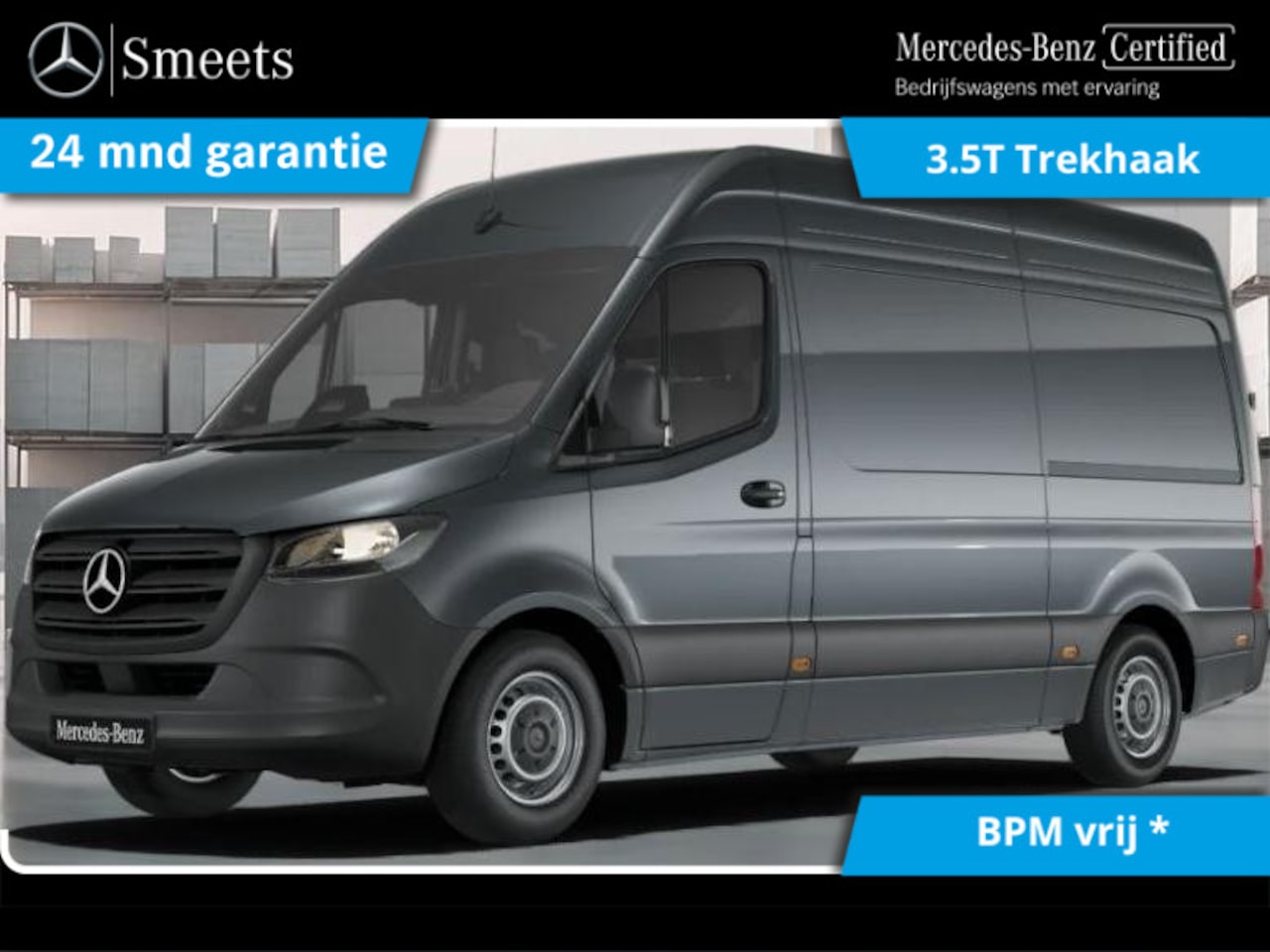 Mercedes-Benz Sprinter - 319 CDI L2H2 METALLIC 3.5T TREKHAAK - AutoWereld.nl
