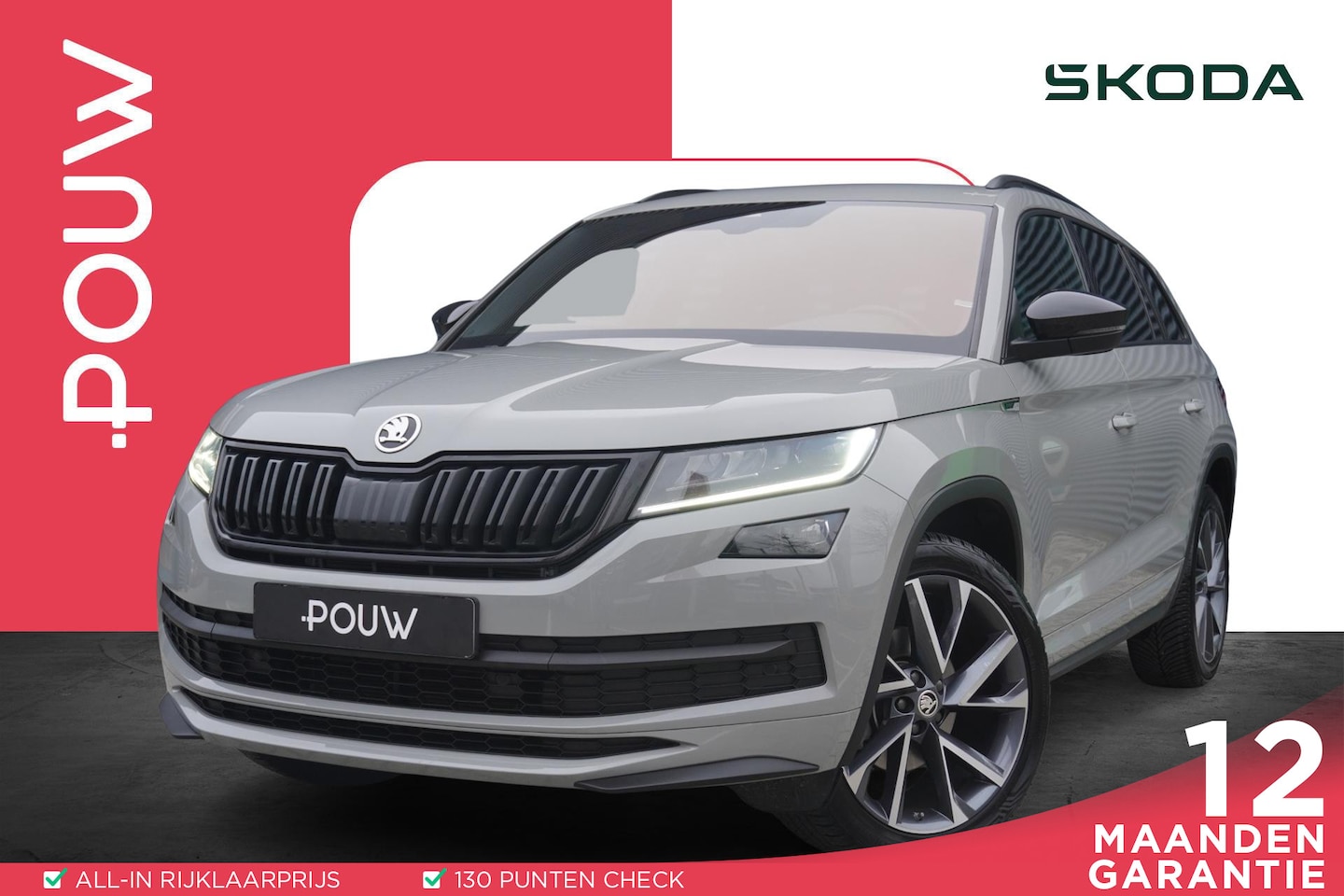 Skoda Kodiaq - 1.5 TSI 150pk Sportline Business Trekhaak | Panorama | 20 inch Allseason | Memory stoelen - AutoWereld.nl