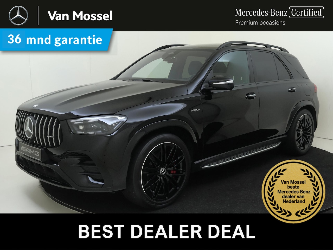 Mercedes-Benz GLE-Klasse - AMG 53 Hybrid 4MATIC+ / Night/ Panoramadak/ Burmester/ Head Up/ 22 inch/ - AutoWereld.nl