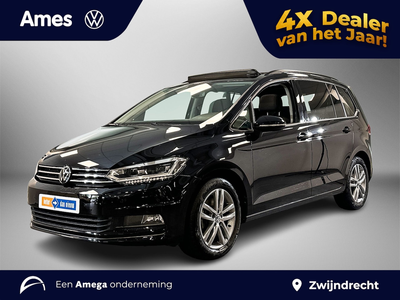 Volkswagen Touran - 1.5 TSI 150pk Highline 7p / Panoramaschuif-kanteldak / 17inch /  Voorstoelen verwarmbaar / - AutoWereld.nl