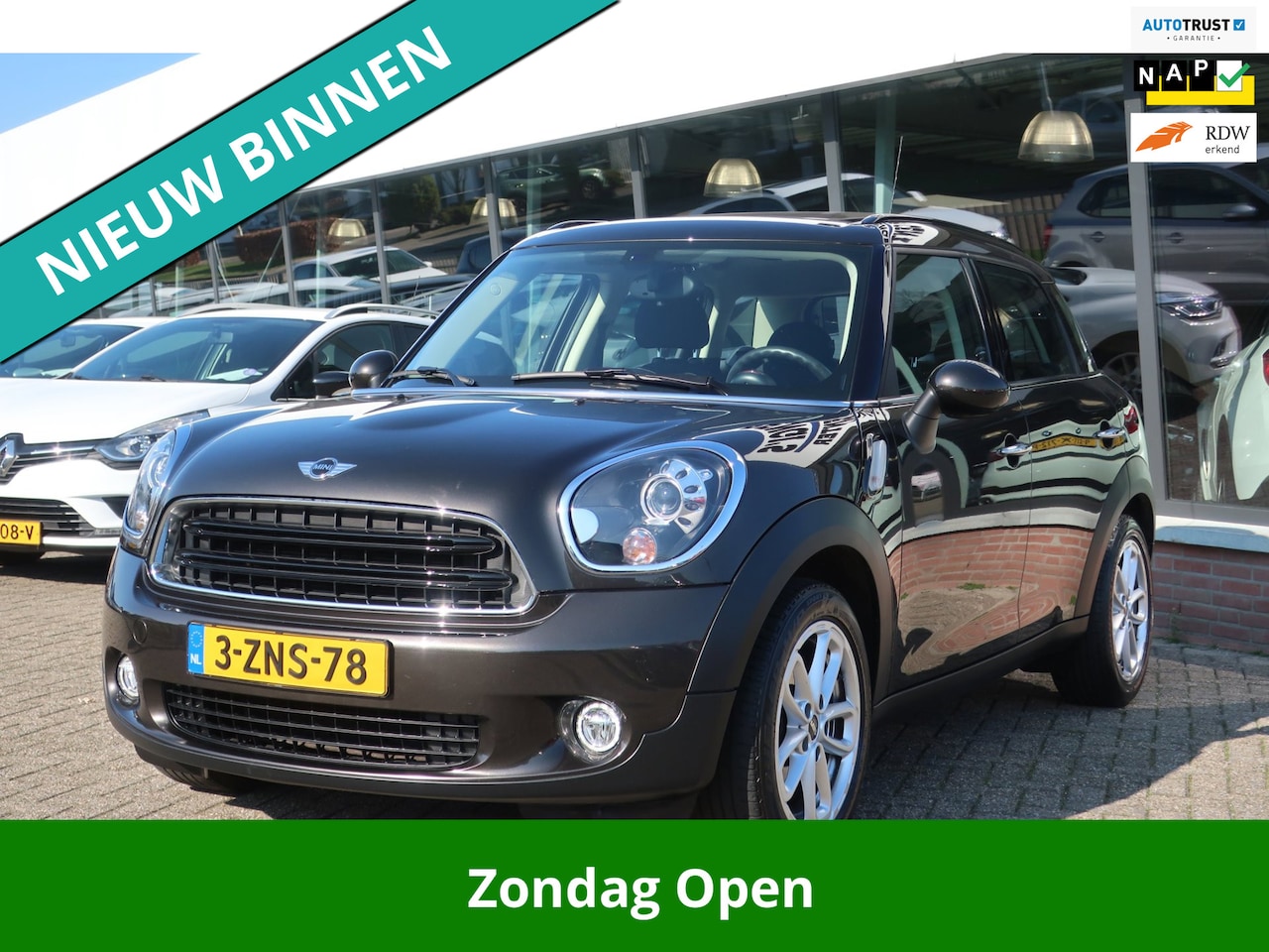 MINI Countryman - Mini 1.6 Cooper Knockout Edition 1e EIG_LED_PANO_NAVI_PDC_LMV - AutoWereld.nl