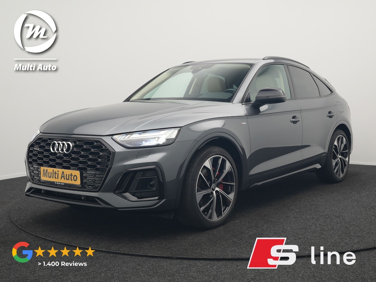 Audi Q5 Sportback - 50 TFSI e S Line Plug In Hybrid 300pk Dealer O.H STAAT BIJ DEALER!! PHEV | Luchtvering | M - AutoWereld.nl