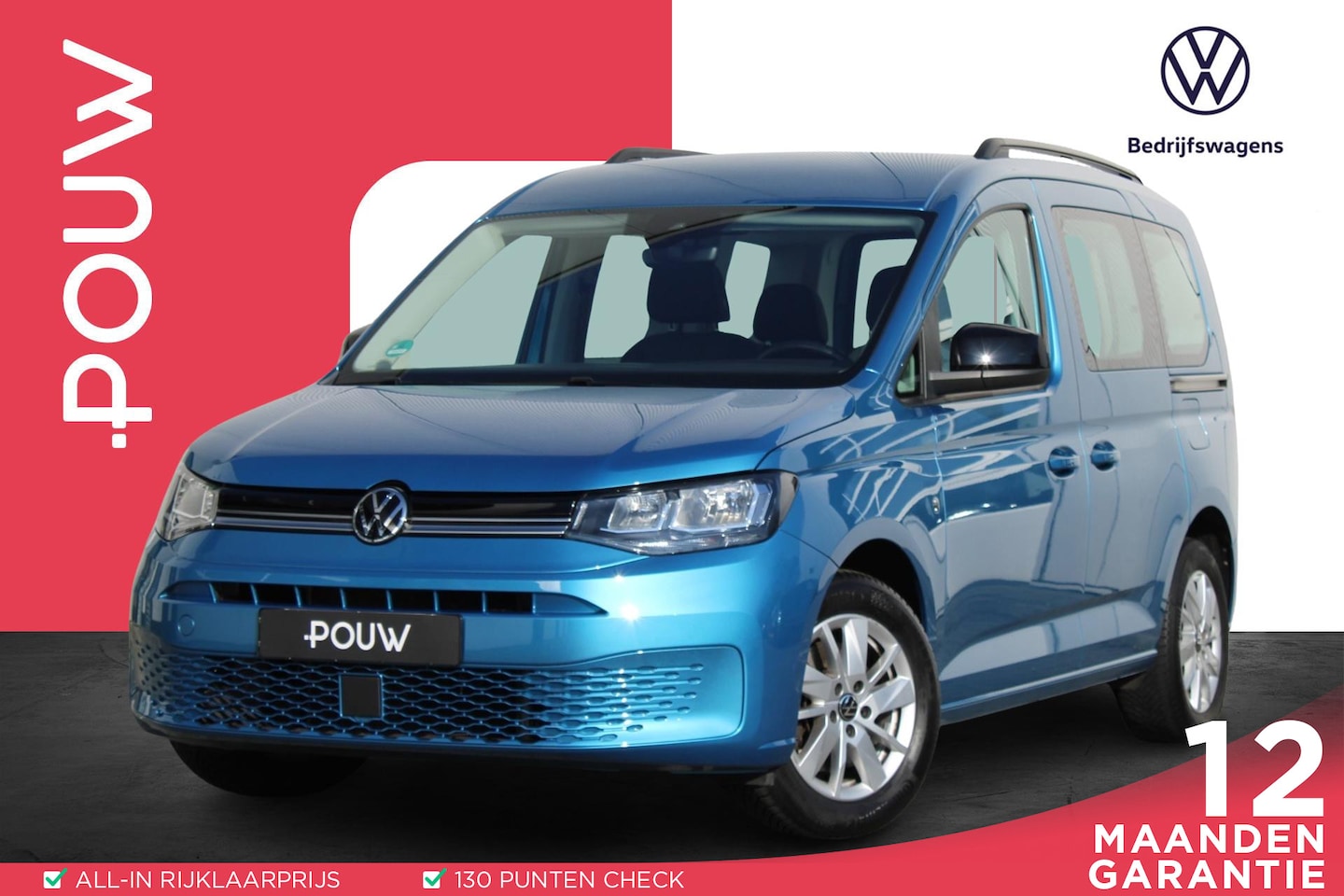 Volkswagen Caddy - 1.5 TSI 115pk 5p | Cruise control | Navigatie | Trekhaak | - AutoWereld.nl