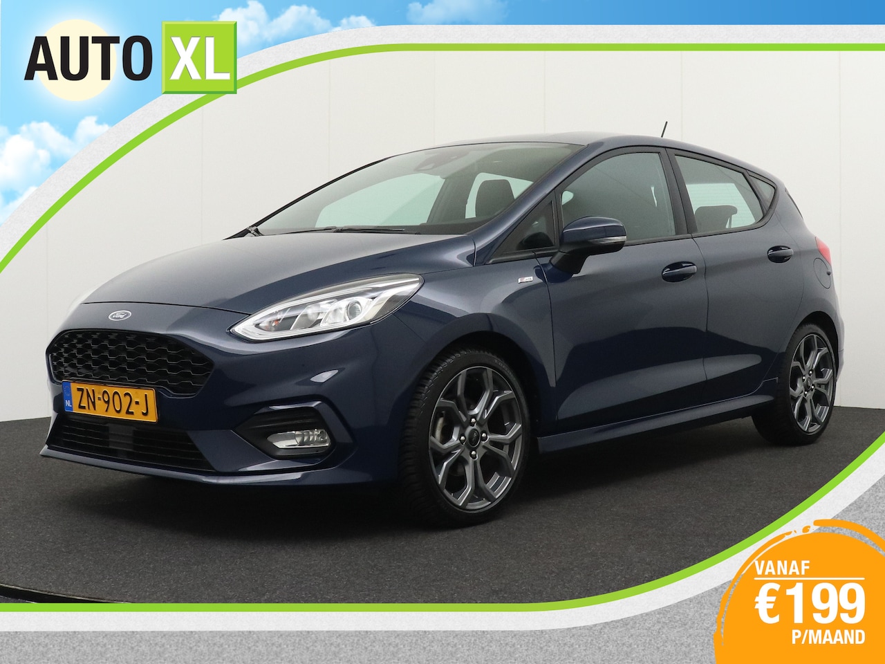 Ford Fiesta - 1.0 100 PK ST-Line Climate Navi Carplay 17'LMV Park.sens LED - AutoWereld.nl