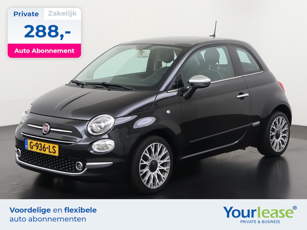 Fiat 500 - 1.2 Sport | All-in 288,- Private Lease | Direct uit voorraad - AutoWereld.nl