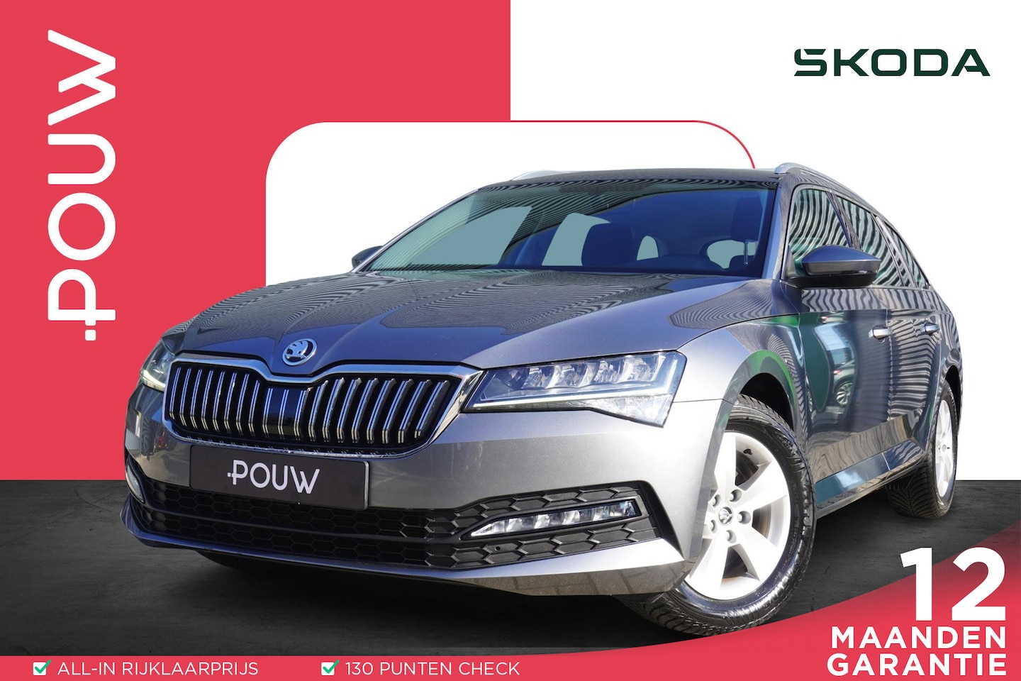 Skoda Superb Combi - 1.5 TSI 150pk ACT Business Edition | Trekhaak | Smartlink | Climate | Cruise | Navigatie - AutoWereld.nl