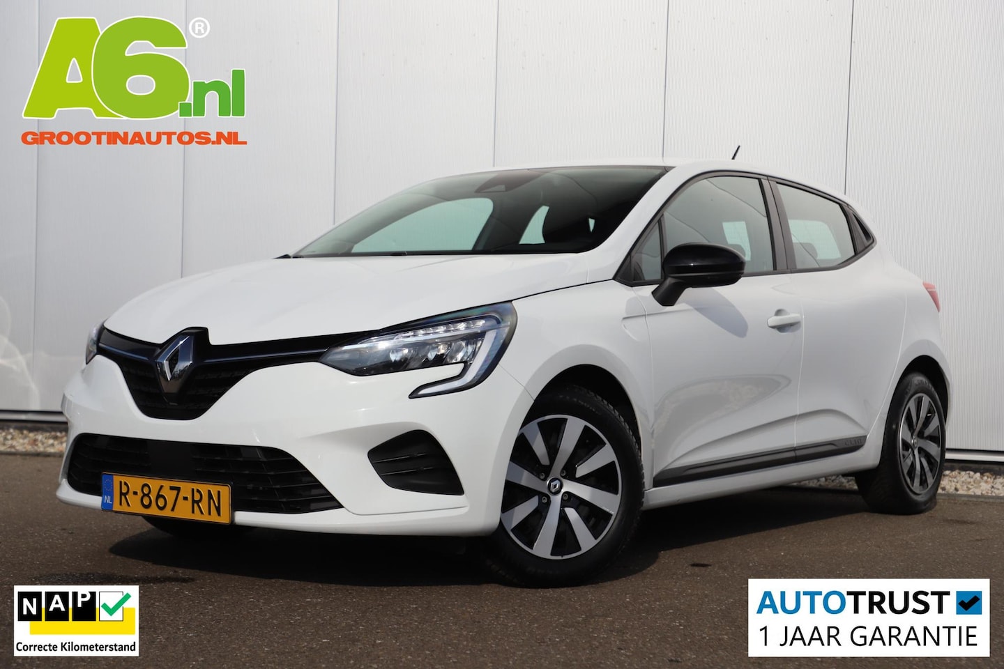 Renault Clio - 1.0 TCe 90 Equilibre Navigatie Carplay Android Climate Cruise Control Rijstrooksensor Park - AutoWereld.nl
