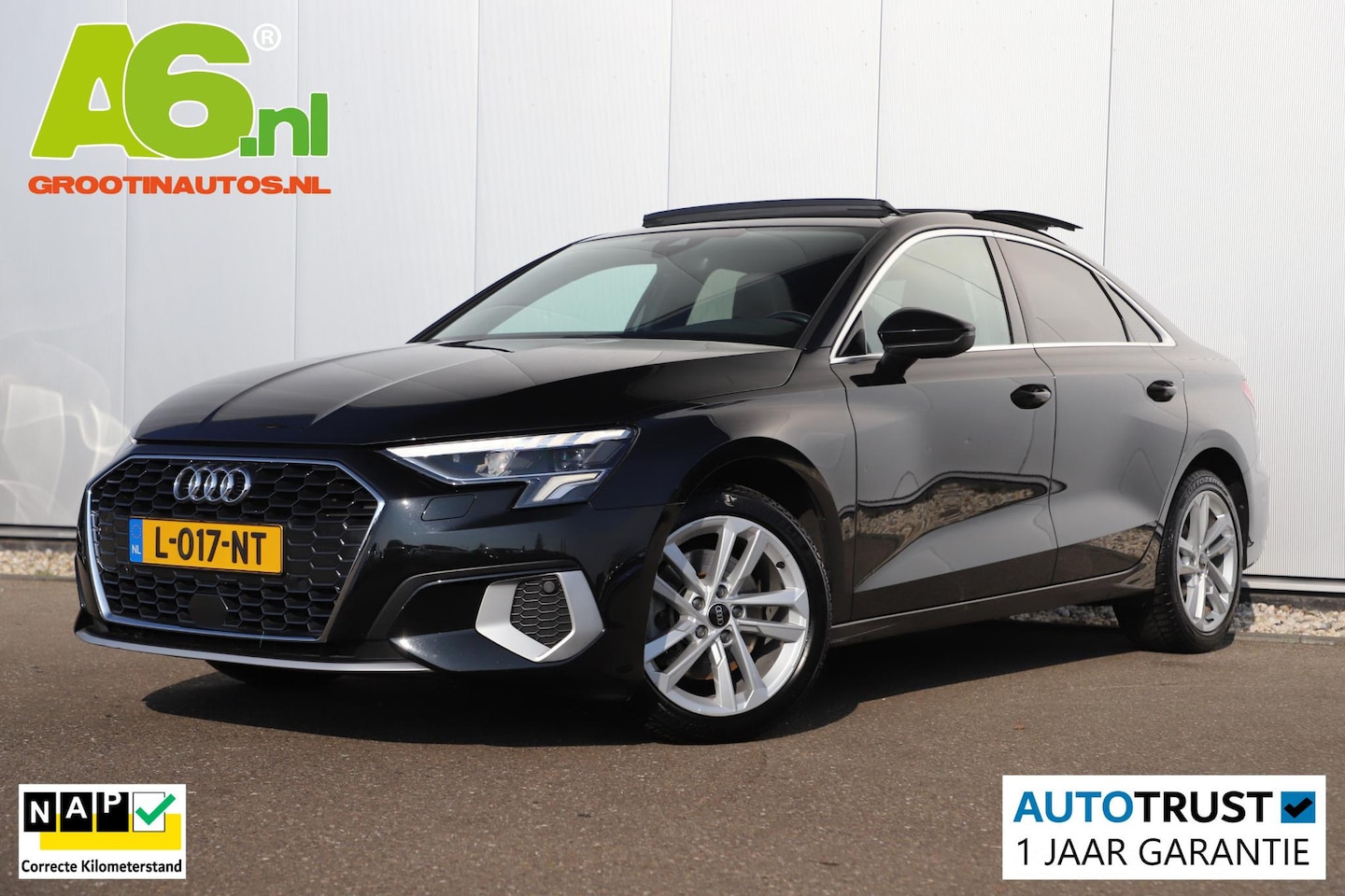 Audi A3 Limousine - 30 TFSI Business edition Automaat Panoramadak Sportstoelen LED Virtual Cockpit Navigatie C - AutoWereld.nl
