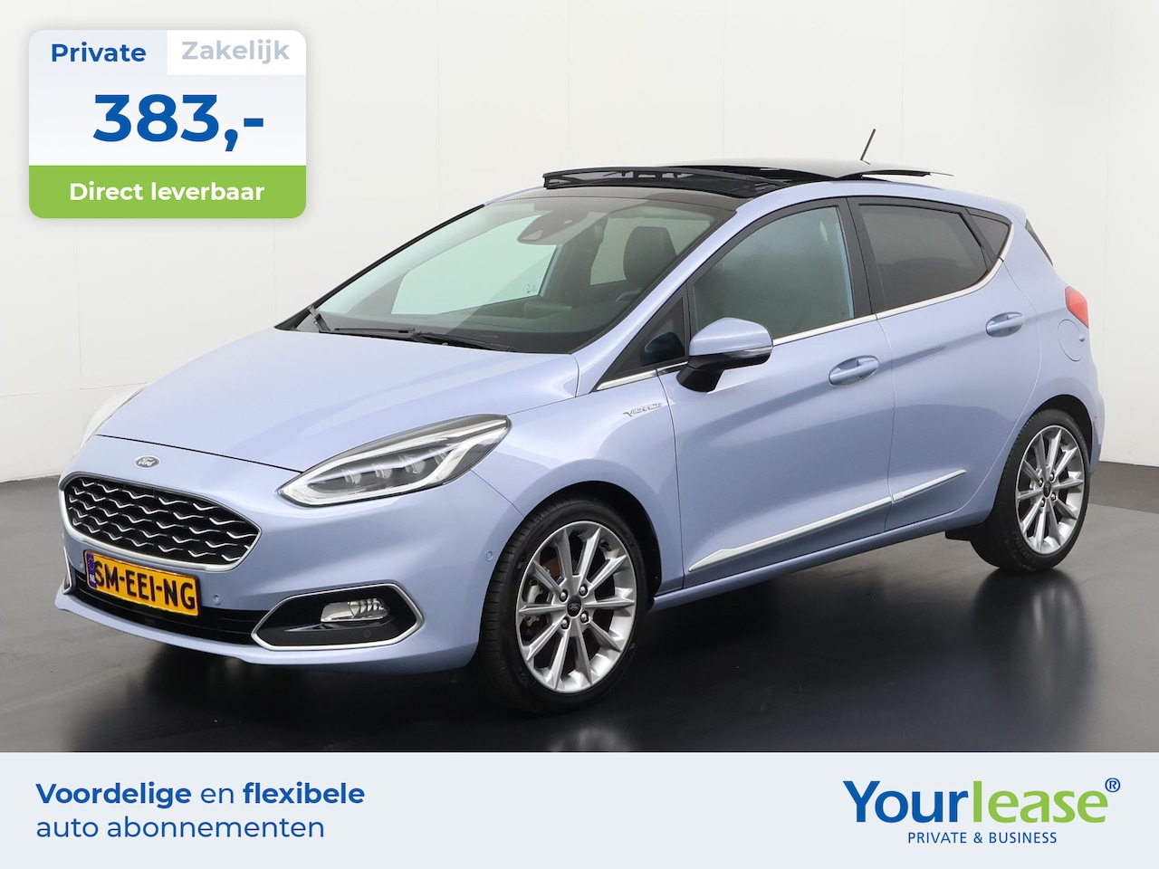 Ford Fiesta - 1.0 EcoBoost Hybrid Vignale | All-in 383,- Private Lease | Direct uit voorraad - AutoWereld.nl