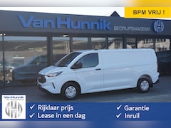 Ford Transit Custom - 300L 136PK Trend BPM VRIJ 12" Sync4 Apple CP/Android A, Camera, Trekhaak NR. 902