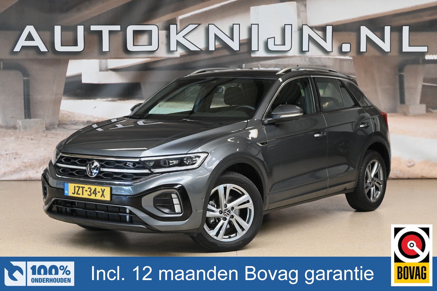 Volkswagen T-Roc - 1.5 TSI 150pk R-Line | IQ. Light | Keyless | Elek. klep | 100% (Dealer) onderhouden label - AutoWereld.nl