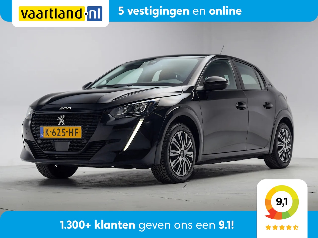 Peugeot e-208 - EV Active 50kWh 3 fase [ Navi Climate Apple/Android ] - AutoWereld.nl