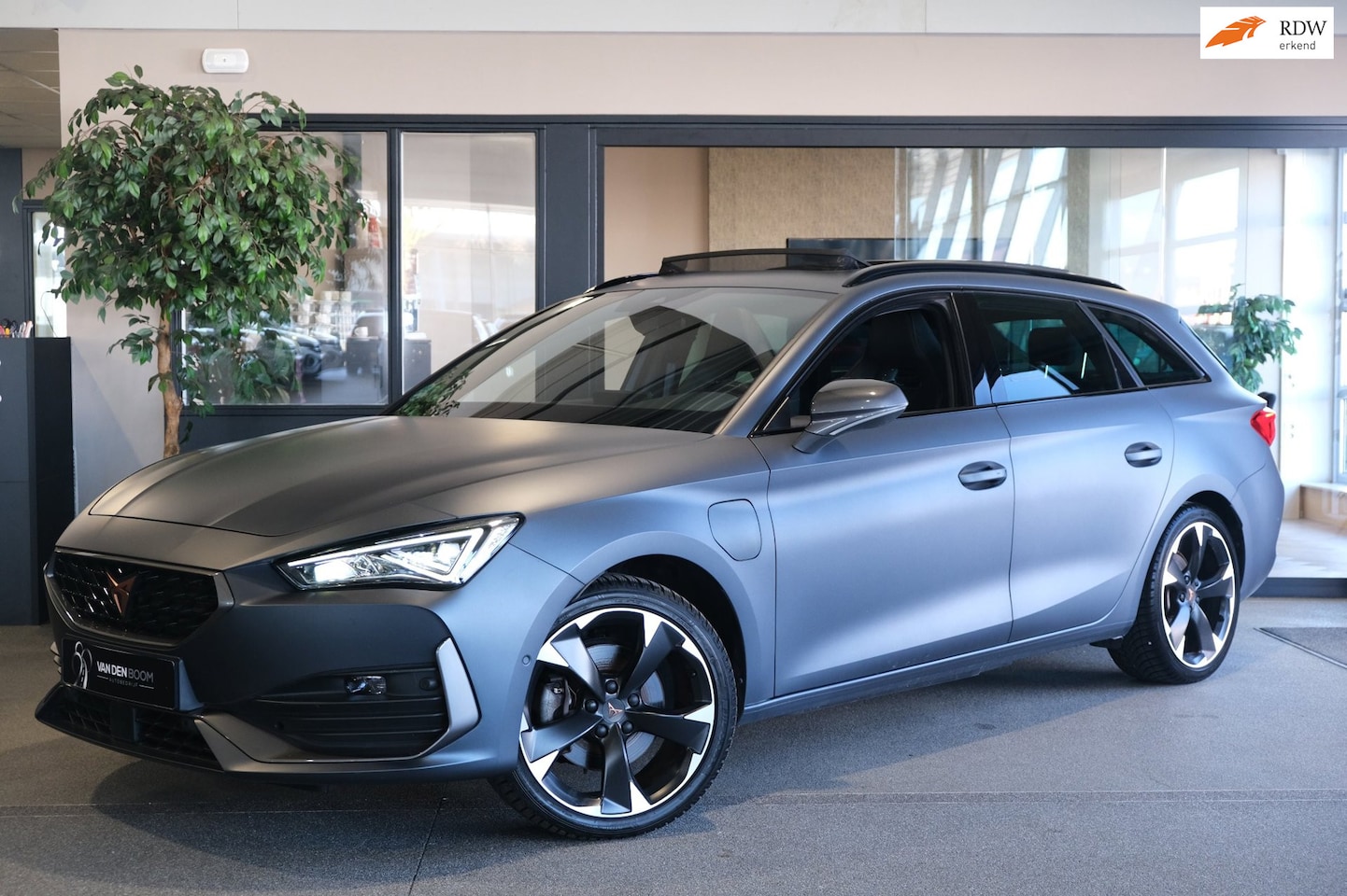 CUPRA Leon Sportstourer - 1.4 e-Hybrid 204PK MATTGRIJS Pano Led Cam Navi Cruise 2023 - AutoWereld.nl