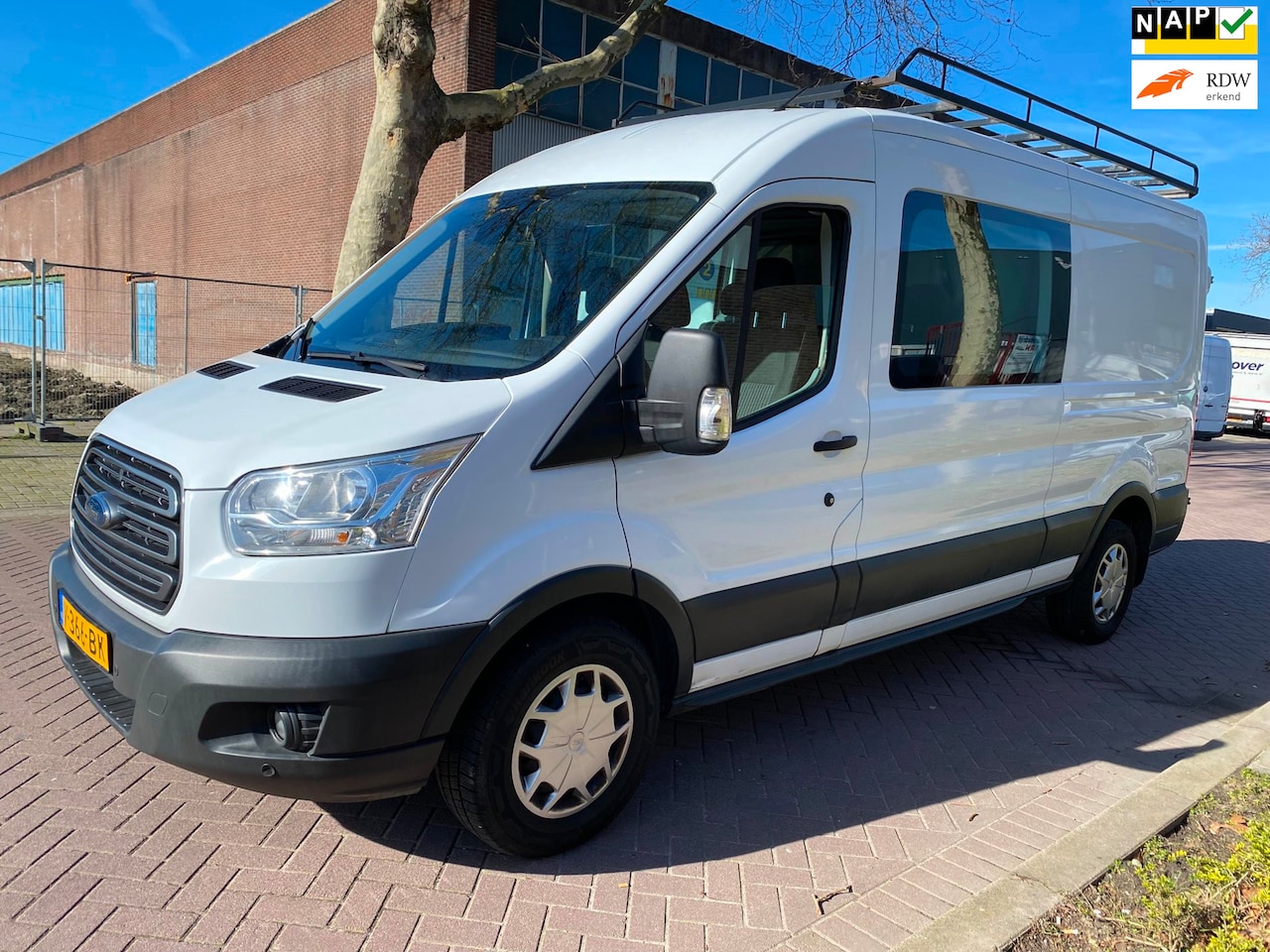 Ford Transit - 350 2.0 TDCI L3H2 DC Trend / Euro6 / Airco / PDC / Navigatie / 160.931 KM NAP / APK 16-11- - AutoWereld.nl