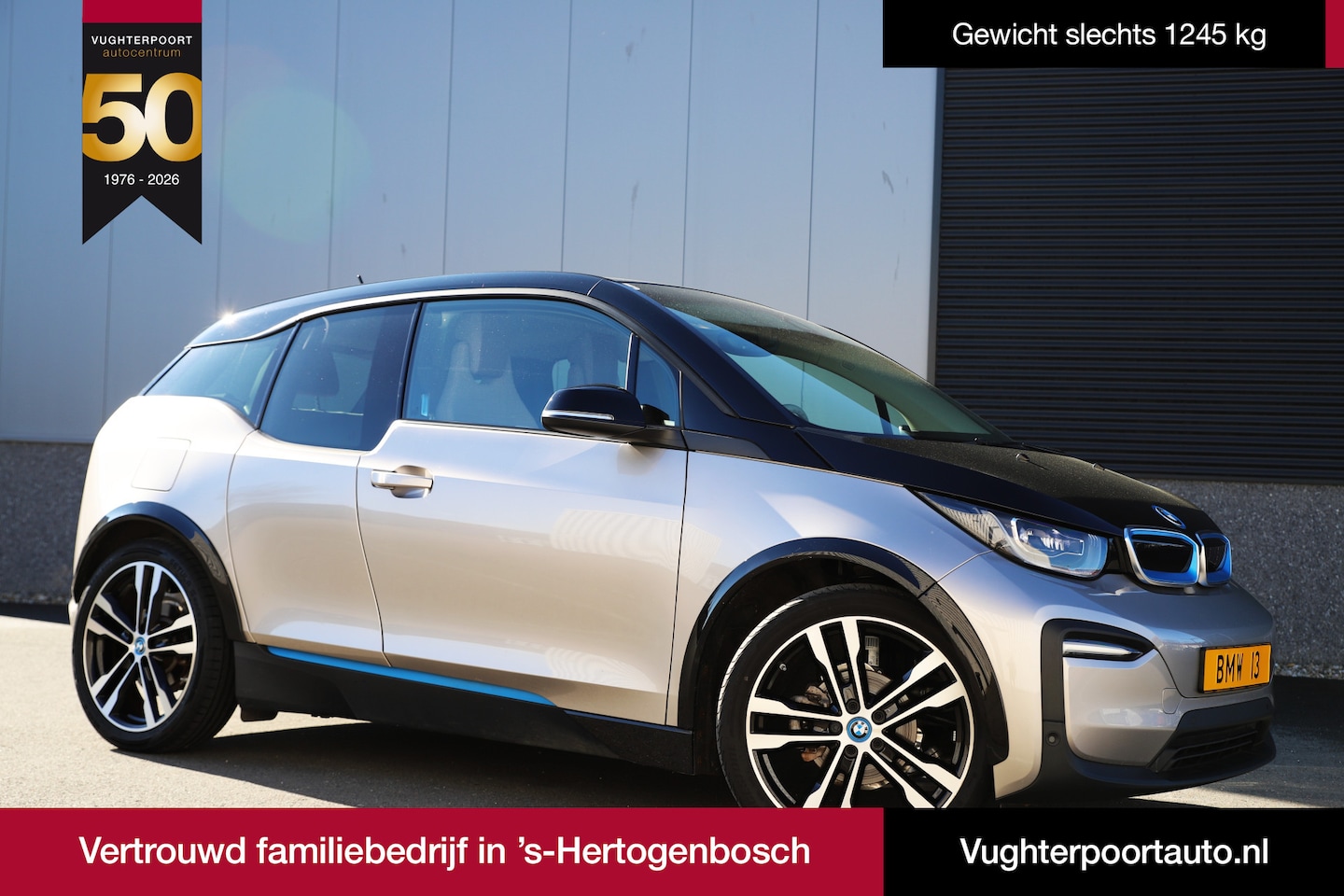 BMW i3 - Executive 120Ah 42 kWh Lodge/ Kaschmir silber/ Adaptive/Carplay - AutoWereld.nl