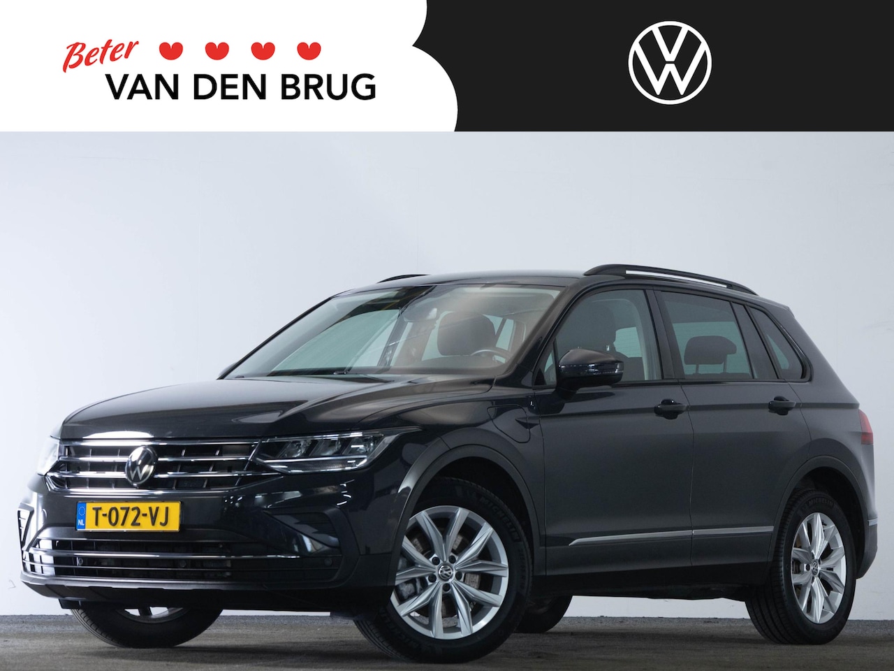 Volkswagen Tiguan - 1.4 TSI 245 PK DSG eHybrid Life | LED | Stoel & Stuurwielverwarming | Navigatie | Adaptiev - AutoWereld.nl