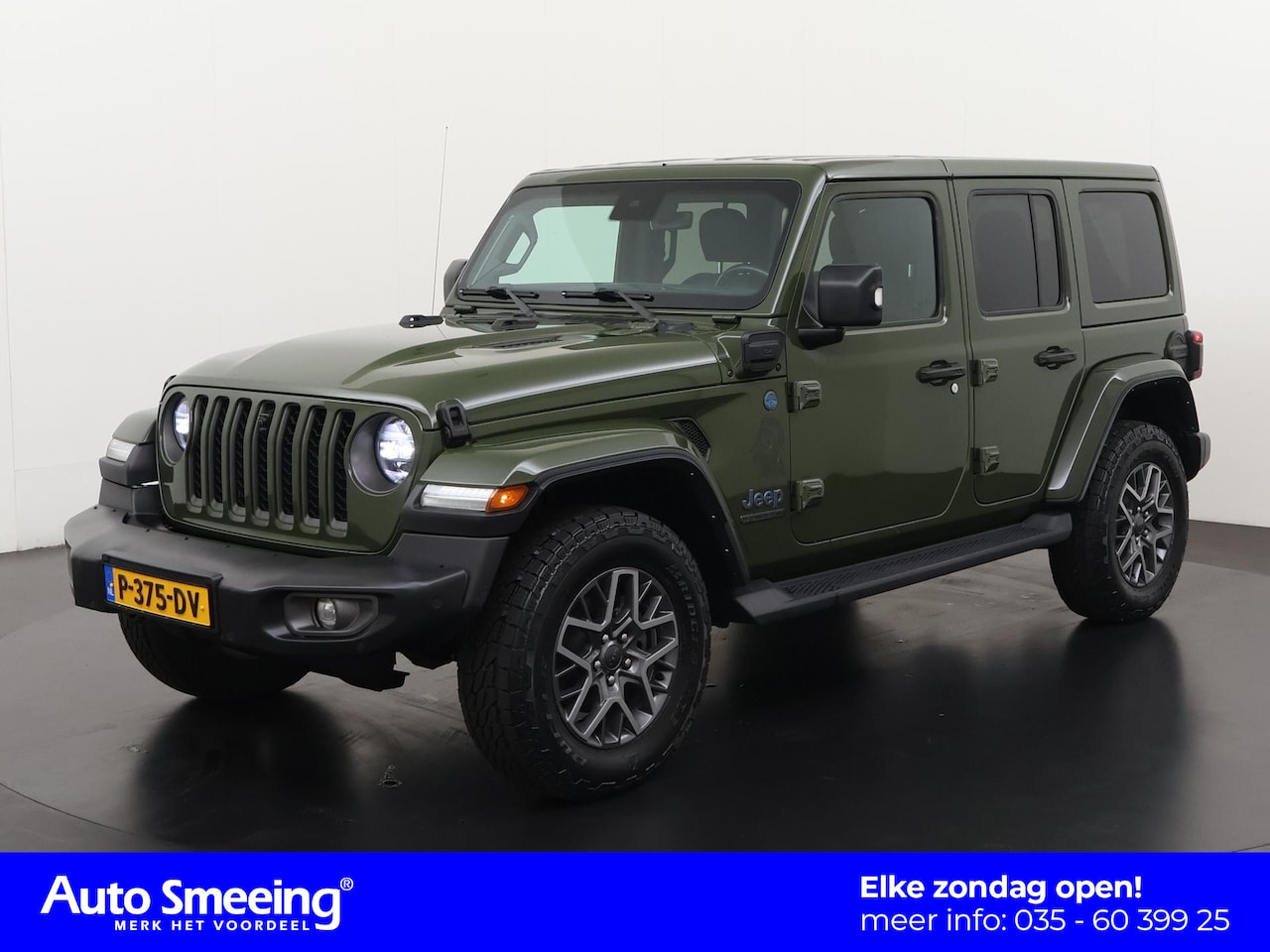Jeep Wrangler Unlimited - 4xe 380 80th Anniversary | Trekhaak | Camera | Leder | Navigatie | Zondag Open! - AutoWereld.nl