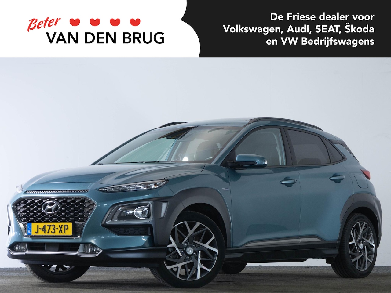 Hyundai Kona - 1.6 GDI 104 PK HEV Premium Sky | LED | Leder | Adaptieve Cruise Control | Head-Up | Krell - AutoWereld.nl