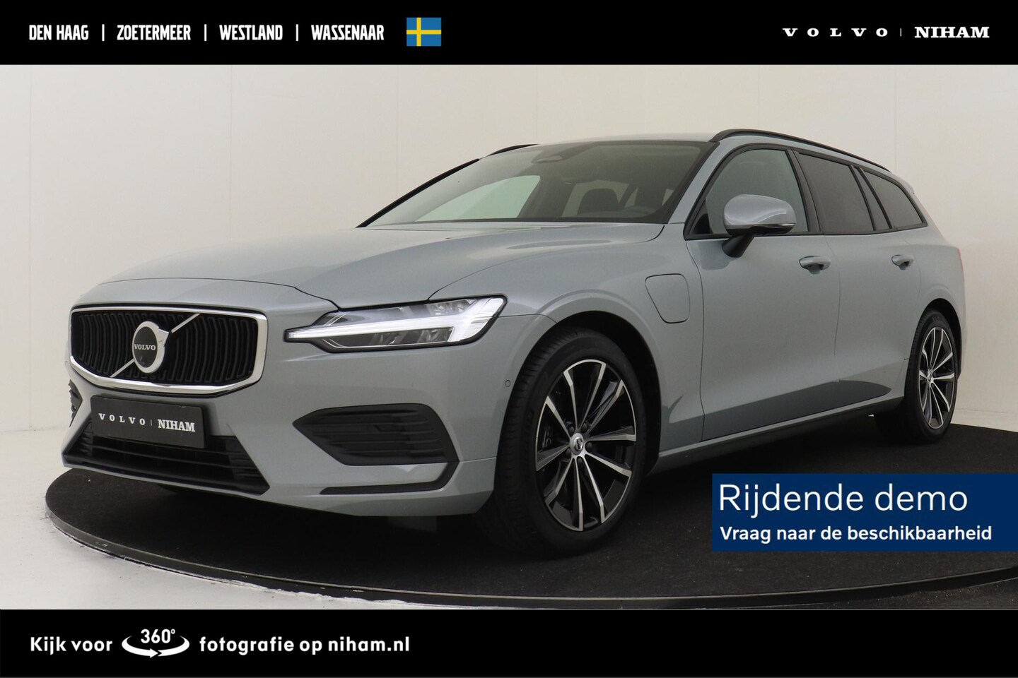 Volvo V60 - T6 PLUG-IN HYBRID AWD BUSINESS EDITION -HARMAN/KARDON|360°CAM|CLIMATE|ADAP.CRUISE|PRIVACY. - AutoWereld.nl