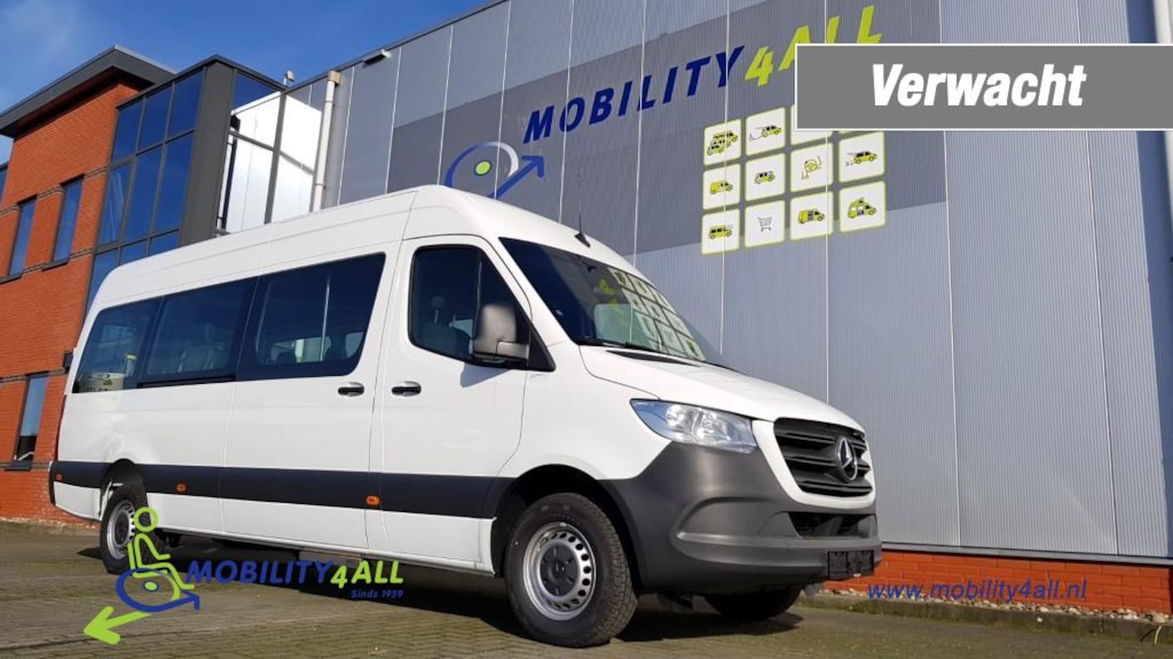 Mercedes-Benz Sprinter - Lange L3  9-persoons rolstoelbus Incl- BPM - AutoWereld.nl