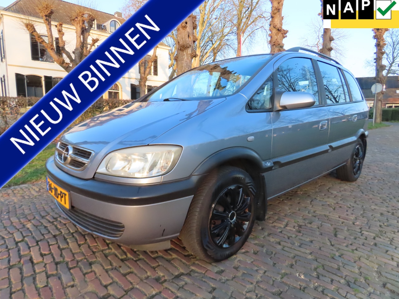 Opel Zafira - 1.8-16V Comfort 7 Persoons Airco Cruisecontrol Trekhaak ***Apk t/m 4-4-2027*** - AutoWereld.nl