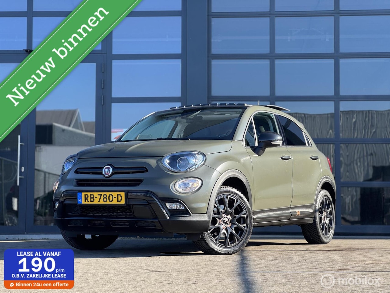 Fiat 500 X - 1.4 Turbo automaat, Verde Militare, Pano, Vol! - AutoWereld.nl