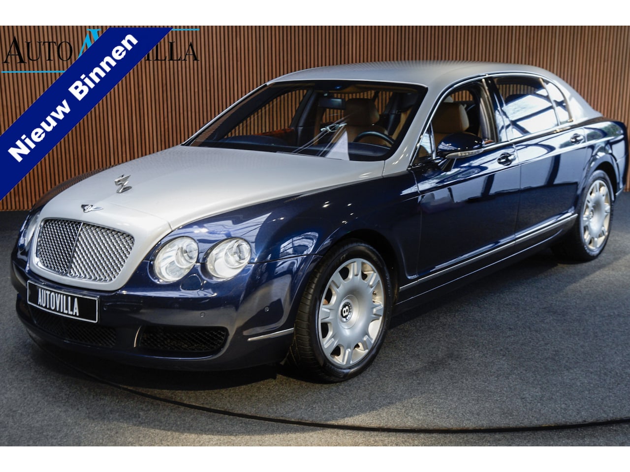 Bentley Continental Flying Spur - 6.0 W12 Leer Navi Climate voor & achter Memory seats voor & achter Bi-Xenon Keyless LM vel - AutoWereld.nl